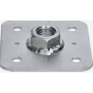 M24 VERZINKT Pfeilermutter 80x80