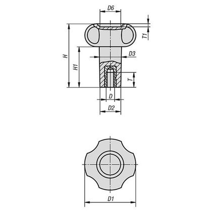 M10 Qualitätshandräder d. 52mm