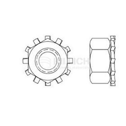 M4 VERZINKT /6/ mark /8/ Keps Muttern BS7371/1706 CR3