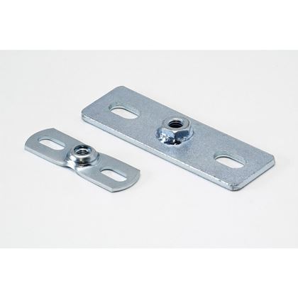 Mutter mit Platte M8 VERZINKT 80x30