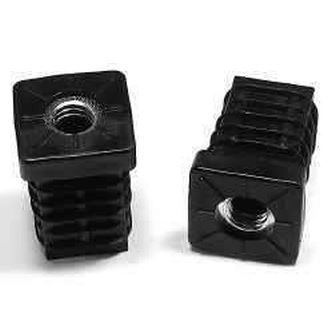 30x30 Innenvierkant Einsatz mit Metallgewinde M10 CG30 SCHWARZ