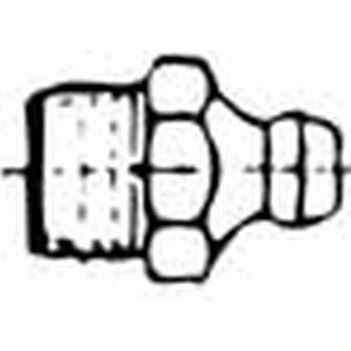 G1/8 VERZINKT Schmiernippel 180 Grad DIN 71412A