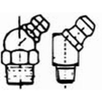 M8x1 VERZINKT Schmiernippel 45 Grad DIN 71412B