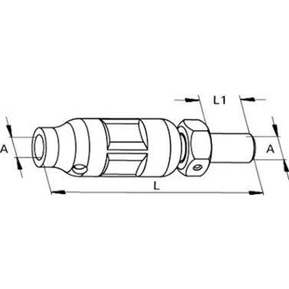 Metallblattscharniere PDH K M8 48mm