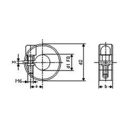 40 Klemmringe, leichte Reihe mit Zylinderschraube mit Innensechskant BN 325