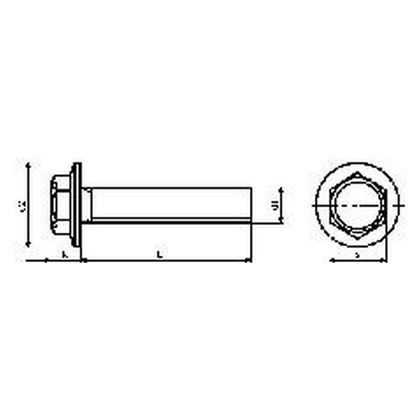 M4x10 A2 EDELSTAHL Sechskant-Flanschschrauben BN 5951