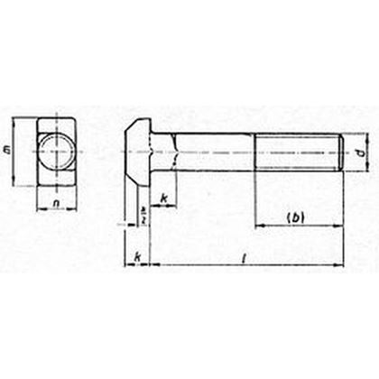 M24x90 A2 EDELSTAHL Hammerschrauben mit Nase DIN 188
