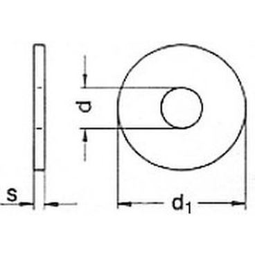 M20 d. 22x72x6 FEUERVERZINKT Schieben fur Holzkonstruktionen DIN 440R