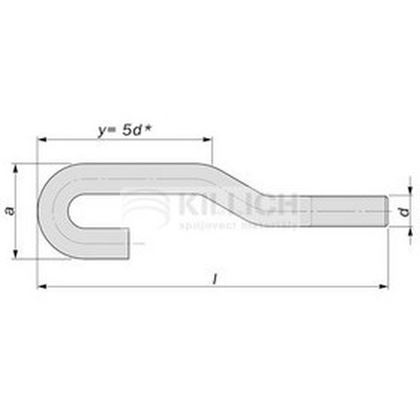 M30x630 BLANK 5.6 Steinschrauben DIN 529 B