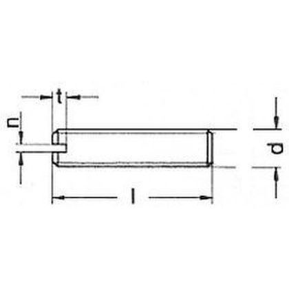 M4x10 polyamide Gewindestifte mit Schlitz und Kegelkuppe DIN 551