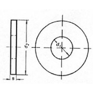 M10 d. 10.5x28x4 FEUERVERZINKT Scheiben, gehartet DIN 6340