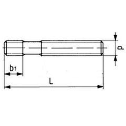 M20x125 BLANK 8.8 Stiftschrauben, fur Mutten von T-Nutten DIN 6379 84988