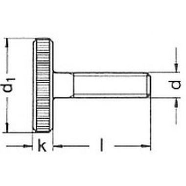 M5x16 A1 EDELSTAHL Rändelschrauben, niedrige form DIN 653