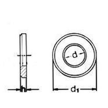 M20 d. 21x37x4 FEUERVERZINKT 300 HV Scheiben, rund, fur HV-Verbindungen - P - DIN 6916 / EN 14399 - 6