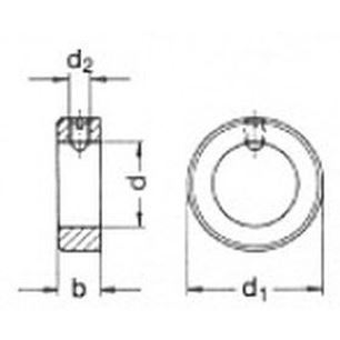 60x90x20 Stellringe, leichte Reihe DIN 705
