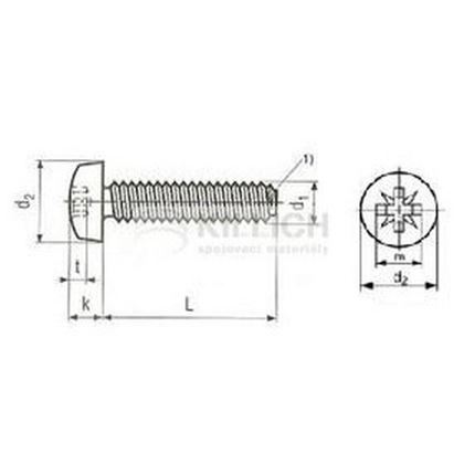 M5x10 VERZINKT Gewindefurchende Schrauben, Linsenkopf, Kreuz DIN 7500 C-Z