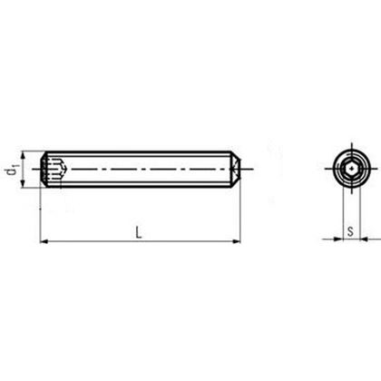 M12x30 VERZINKT 45H Gewindestifte mit Innensechskant und Ringschneide DIN 916 ISO 4029