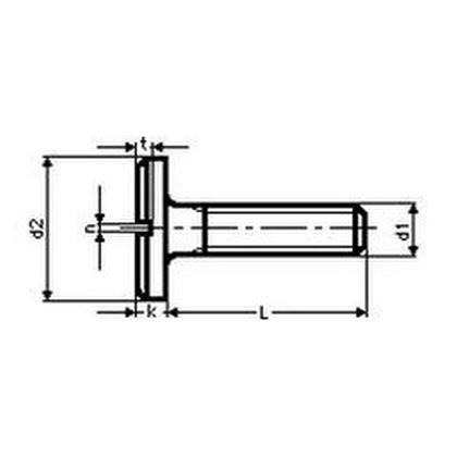 M6x25 VERZINKT Flachkopfschrauben mit Schlitz, grosser Kopf DIN 921
