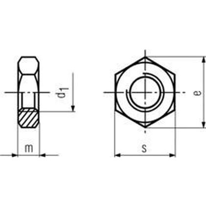 5/8"-11 UNC BLANK /8/ Sechskantmuttern, niedrig DIN 936