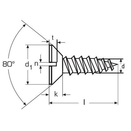 3.0x20 MESSING NICKELSenkholzschrauben mit Schlitz DIN 97