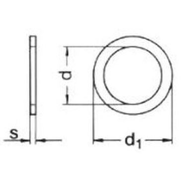 4x8x0.3 BLANK Passscheiben/Stutzscheiben DIN 988