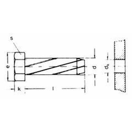 M4x10 VERZINKT Gewinde-Schneidschrauben mit Sechskantkopf DIN 7513A