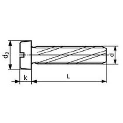 M3x8 VERZINKT Gewinde-Schneidschrauben mit Zylinderkopf und Schlitz DIN 7513B