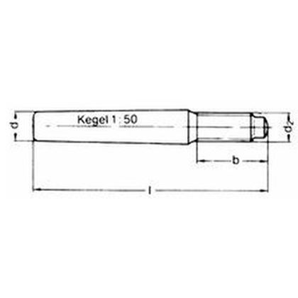 10x85 Kegelstift mit Außengewinde M10 nach DIN 7977