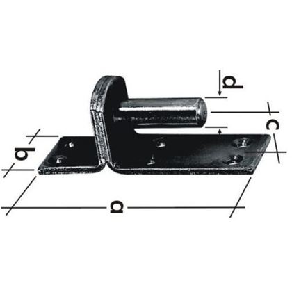 C 13/25 Zapfencharnier d.13/25mm