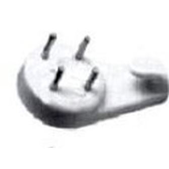 Haken in den Beton 25 mm weißem Nylon