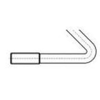 M8x110 L Haken mit gewinde + Scheibe