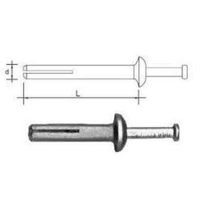 6x40 Metall-Nageldübel HKH