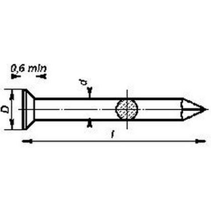 60x4.5 Cu Beschlagstifte
