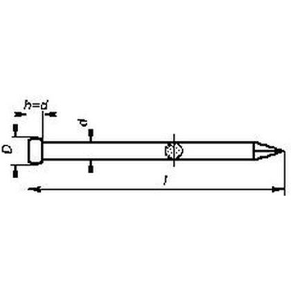 32/1,4 VERZINKT Stauchkopfstifte DIN 1152 ČSN 2820.25