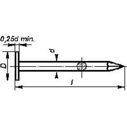 40/2,8 Cu Dachpappstifte, grosse Kopf 2813.70