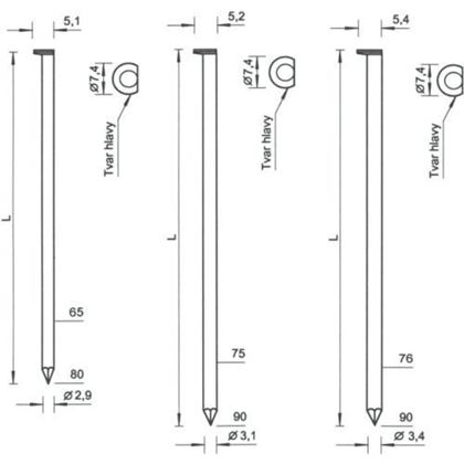 100 D34 Magazinierte Nägel BK