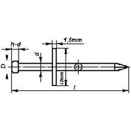42/3.8 Betonnägel - Schlagnägel 1