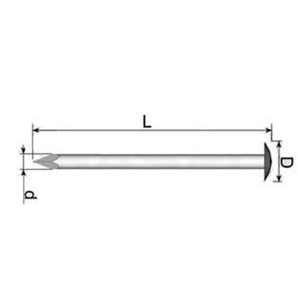 25/1,6 MESSING Rundkopfstifte