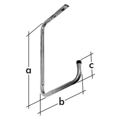 einfachen Deckenhaken HSP 260 Zink für Garage und Garten