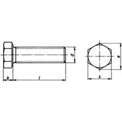 M20x35 BLANK 5.6 AD-W7 Sechskantschrauben Mit Gewinde bis Kopf, ISO 4017