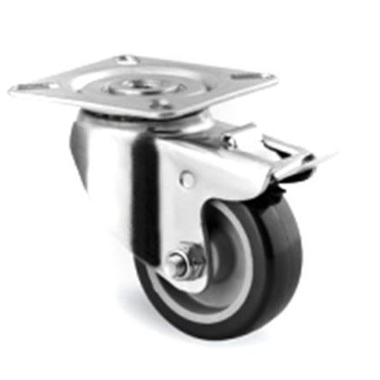 Lenkrolle, mit Bremse 60x60 mm