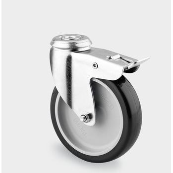 Lenkrolle mit Totalfeststeller 75x25 mm