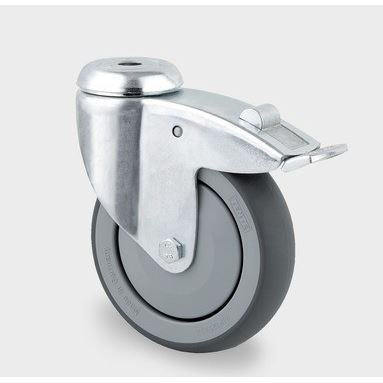 Lenkrolle mit nachlaufendem feststeller 75, 75 kg 2477PJH075P30