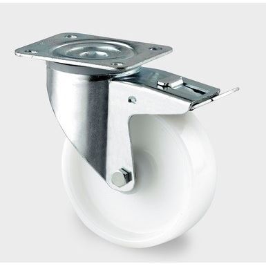 Lenkrolle mit Totalfeststeller 100, 80/77x60, 200 kg