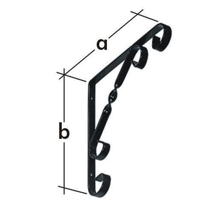 Dekorkonsola SCHWARZ 150x150 527201