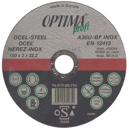 125x1,2 A2/Fe Schleifscheibe IN12510 OPTIMA Profi