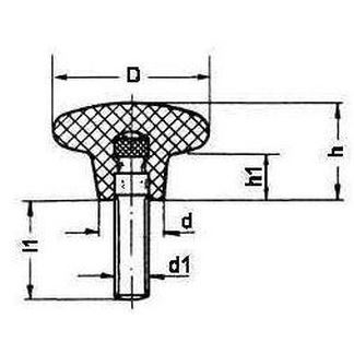 Bedienelement KRG1A 40 M8x40