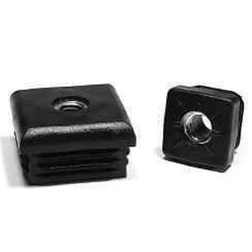 30x30 Innenvierkant Einsatz mit Metallgewinde M8 J30 SCHWARZ