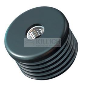 d. 40 Kreisförmig Einsatz mit Metallgewinde M8 SCHWARZ