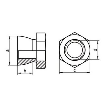 Abreissmuttern M6 A2 EDHELSTAHL